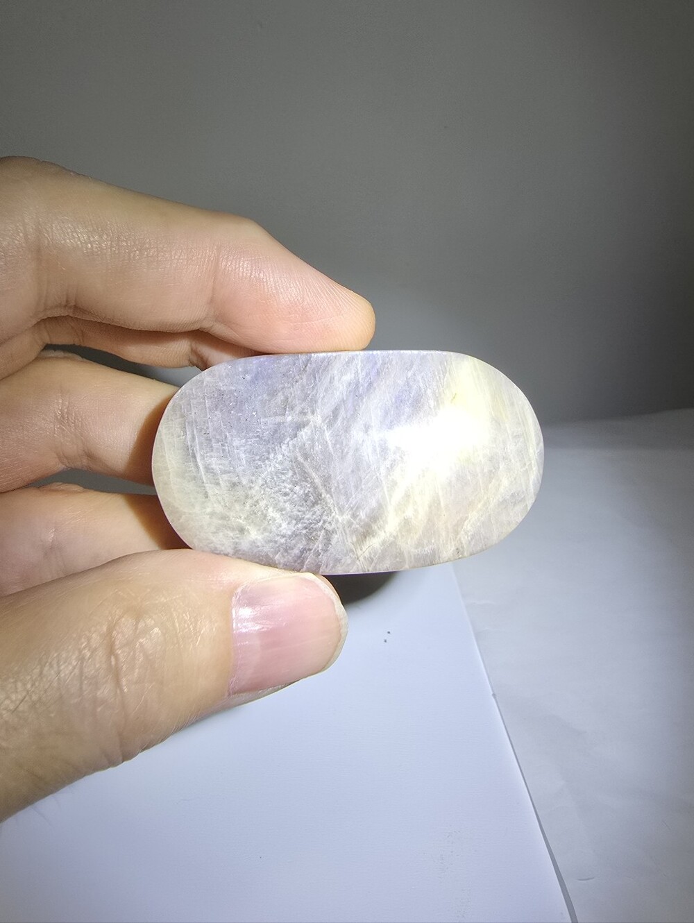 Moonstone Crystal Palmstone #G